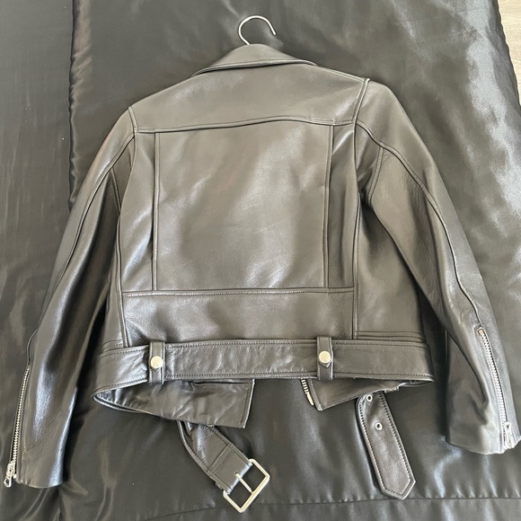Acne studios black leather jacket - Picture 2 of 8
